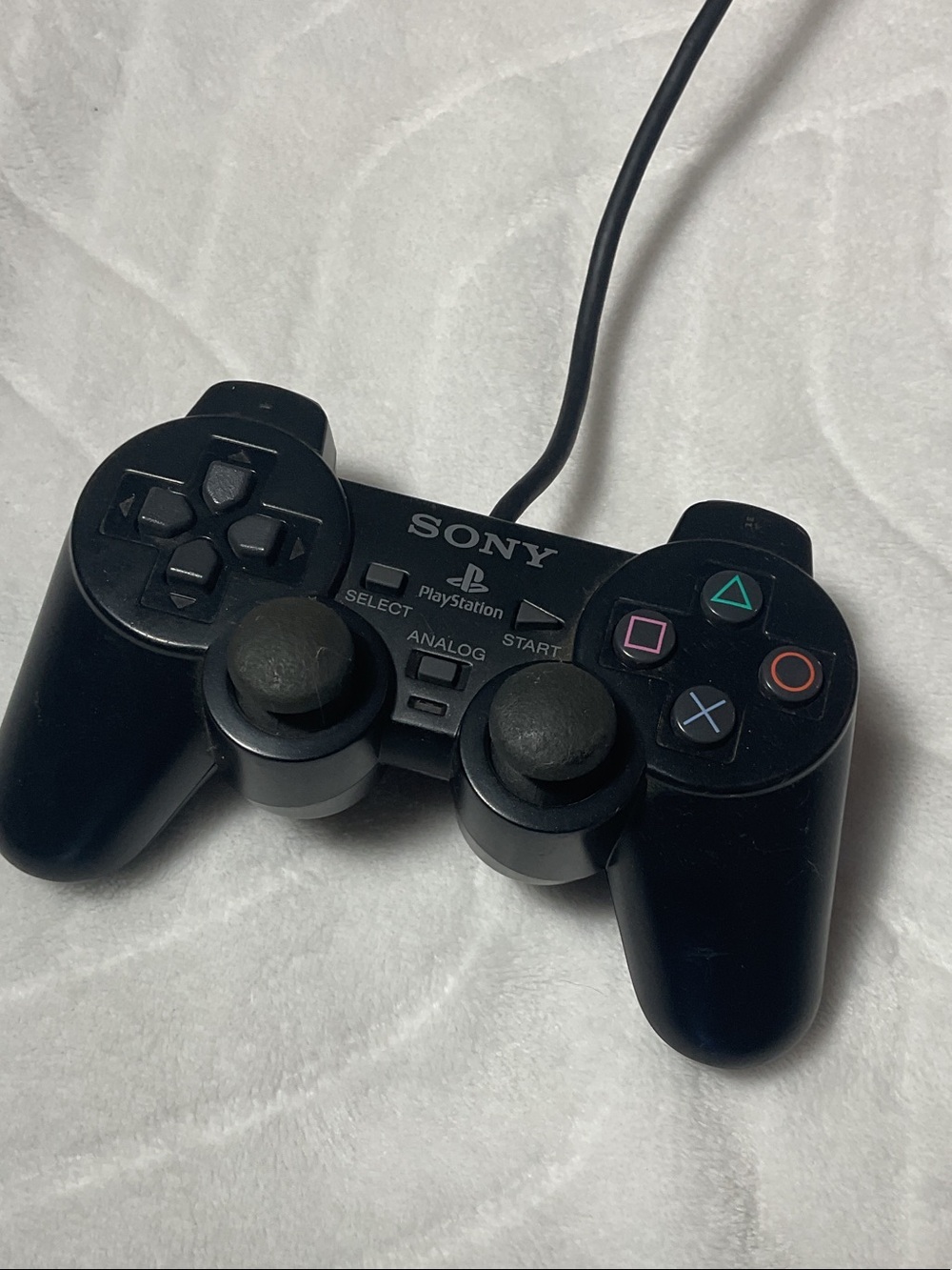 Sony Black Wired PlayStation Controller with Dual Analog Sticks